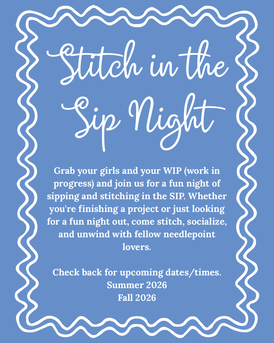 Stitch in the Sip Night