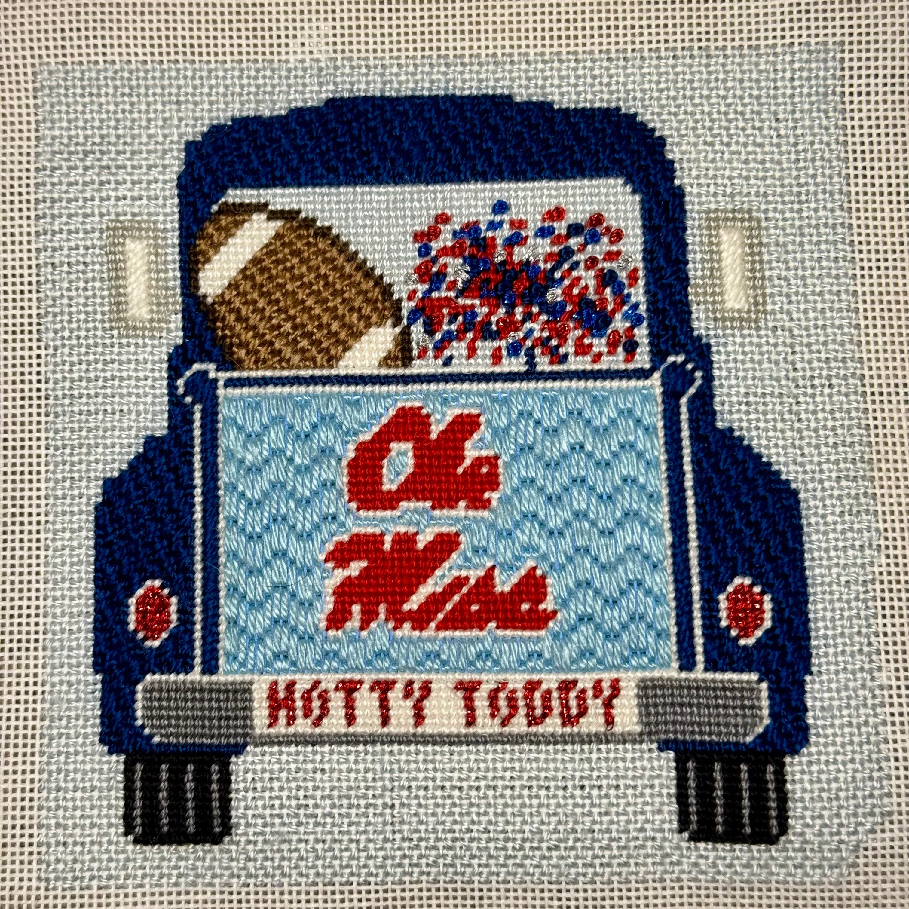 Ole Miss Vintage Truck Canvas