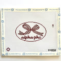 Alpha Phi Bow Canvas