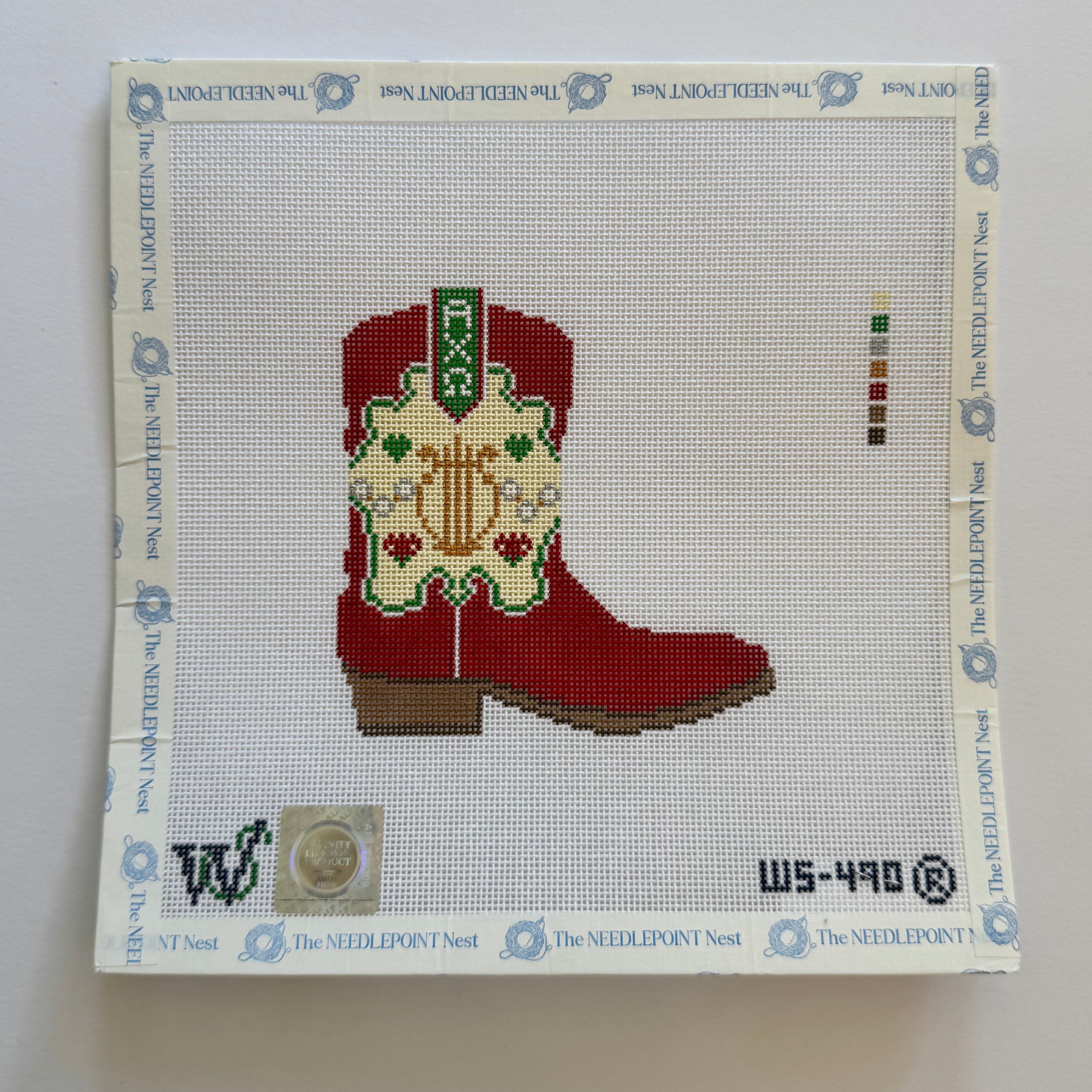 Alpha Chi Omega Boot Canvas