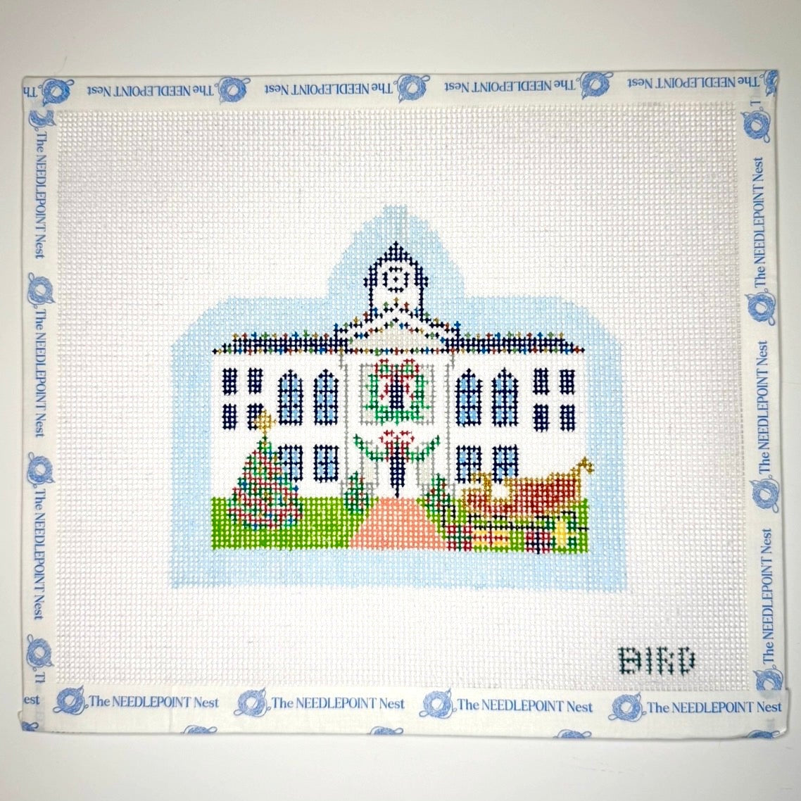 Oxford Courthouse Christmas Village Canvas