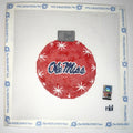 Ole Miss Snowflake Ornanment