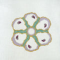 Seafoam Oyster Plate Canvas
