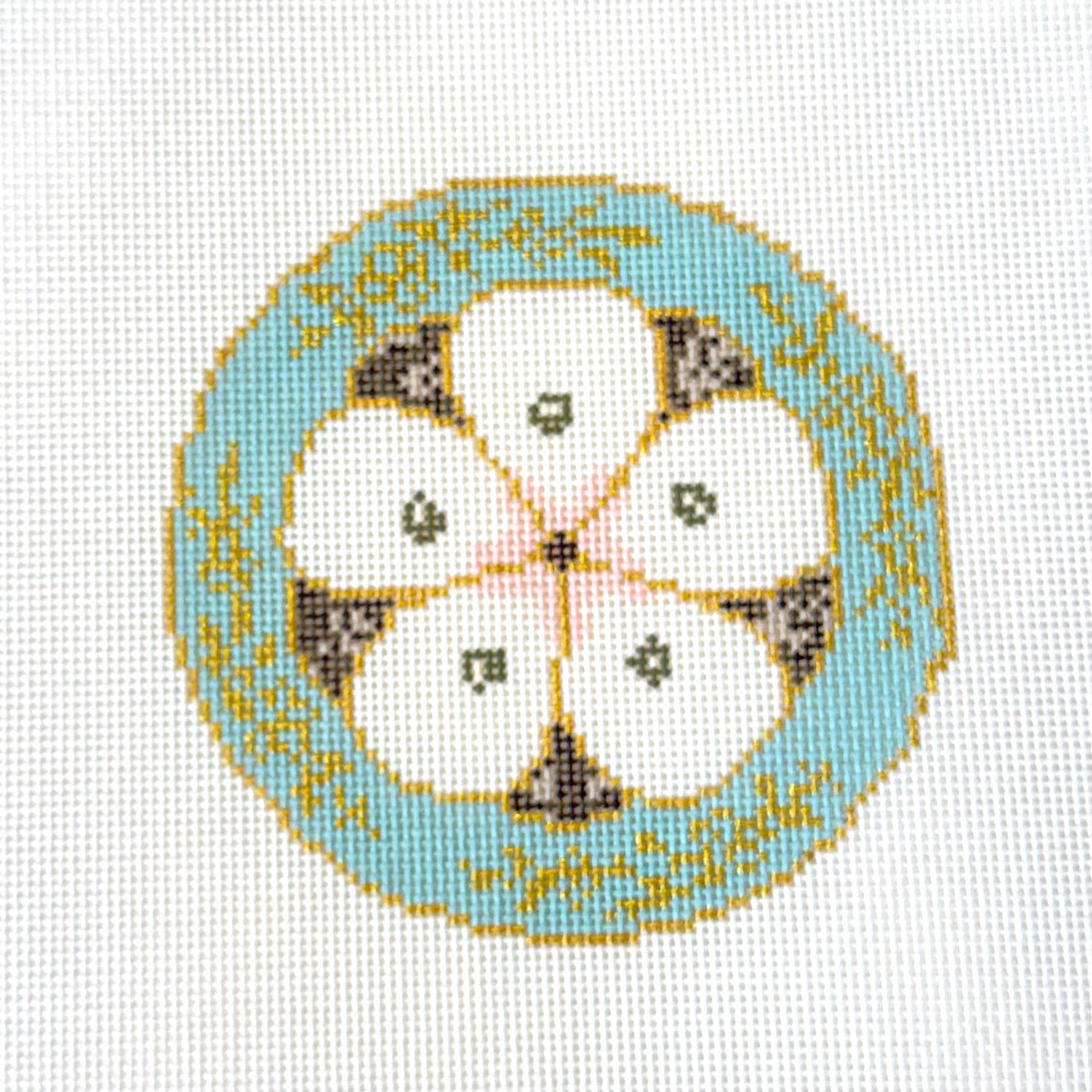 Turquoise Oyster Plate Canvas