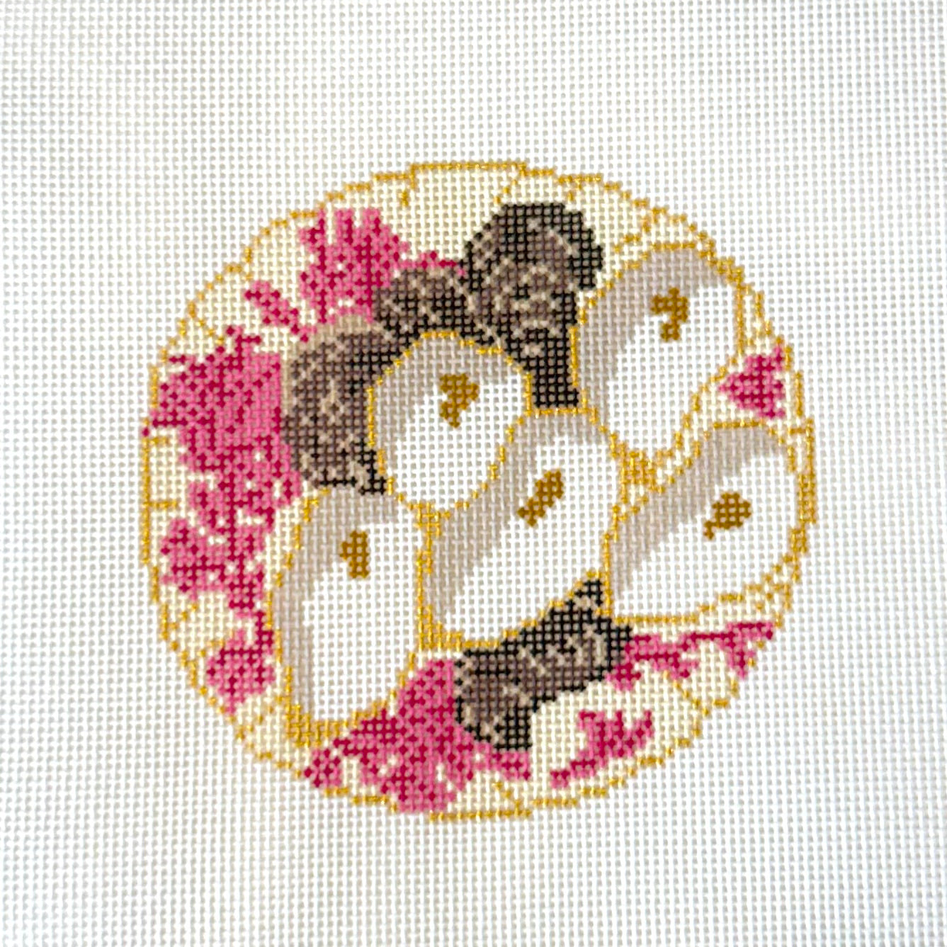 Pink Oyster Plate Canvas