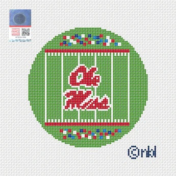 Ole Miss Football Field Canvas