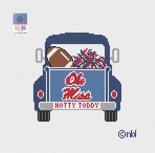 Ole Miss Vintage Truck Canvas